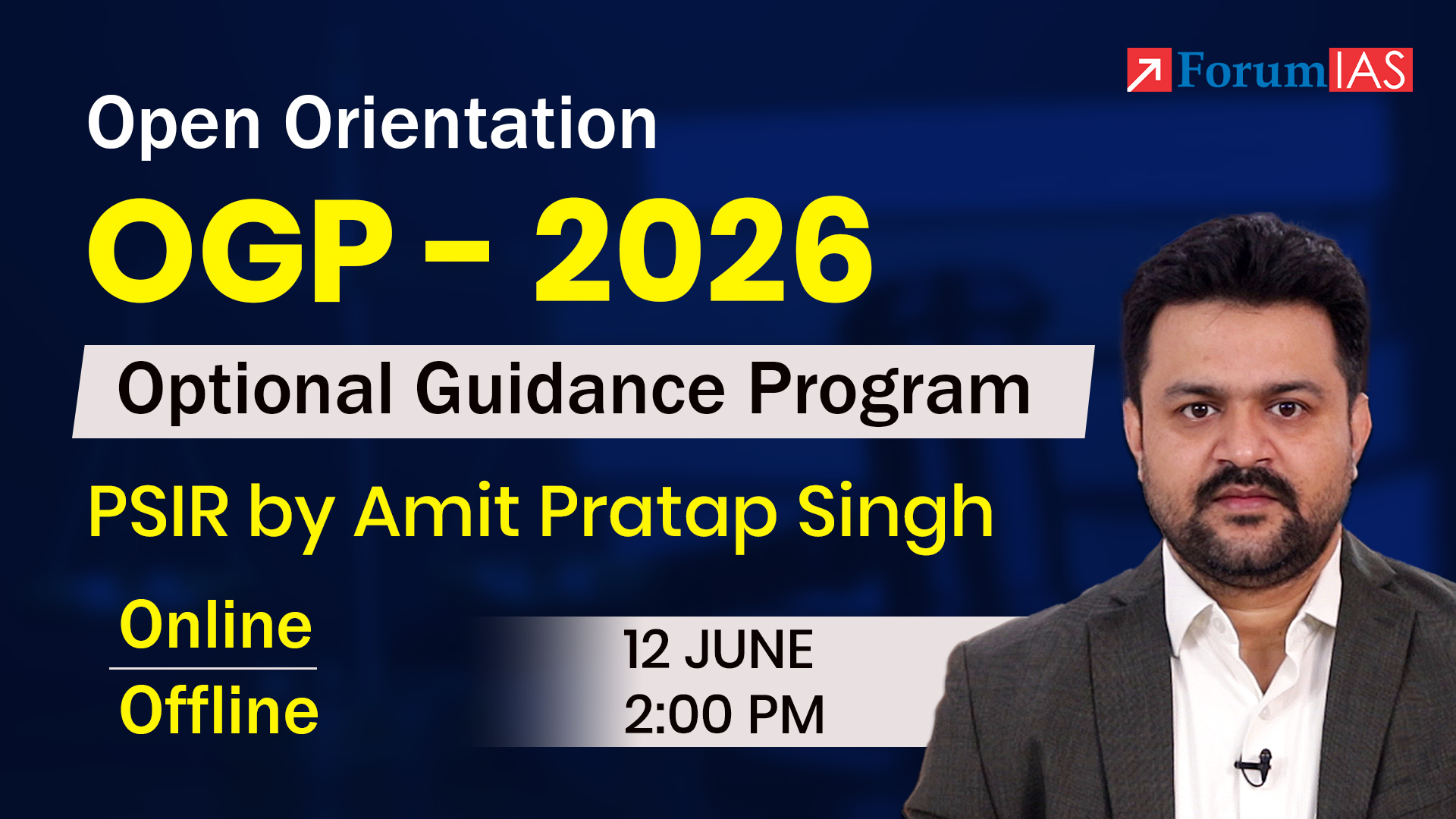 Open Orientation on PSIR OGP